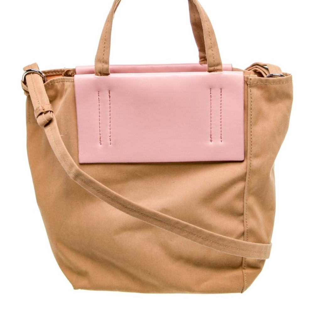 Acne Studios Pink and Tan Shoulder Bag - Picture 8 of 10